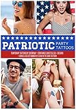 4th of July Temporary Tattoos 50+ Designs - Great for Adults & Kids American/Patriotic Costume Parties