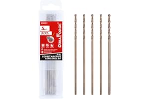 VALYRIANTOOL 5/32 in. x 6 in. Cobalt Aircraft Extension Drill Bits Set(5PCS), M35 High Speed Steel Drill Bit Extra Long Deep Hole Drilling for Stainless Steel, Plastic and Wood