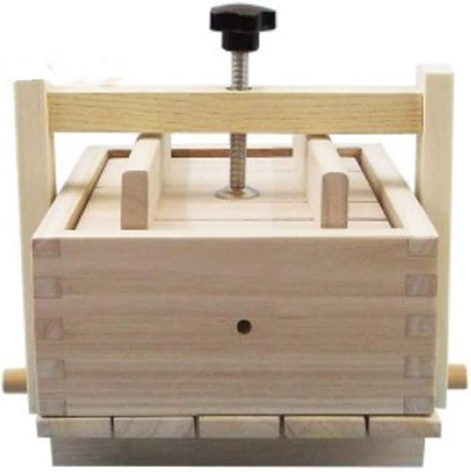 Retyion Homemade Wooden Tofu Maker Set Durable Tofu Press