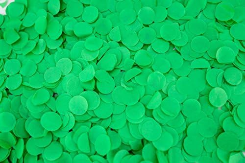 1" Light Green Tissue Paper Confetti Dots - 30,000 Pieces (1lb)