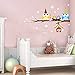 ElecMotive Merry Christmas Owls Snowflake Christmas Tree Gifts Wall Decals, Living Room Bedroom Shop Window Removable Wall Stickers Murals Removable DIY Home Decorations Art Decor (Owls)