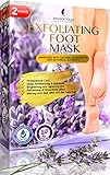 Foot Peel Mask 2 Pairs Baby Foot Exfoliating Foot Peel Mask for Smooth Soft Touch Feet Peeling away Calluses Dead Skin Remover Foot Exfoliator Gel Socks with Natural Lavender Extract