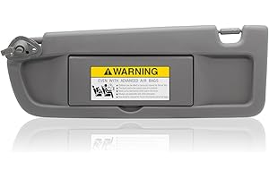 CRAZYPARTS Left Driver Side Sun Visor Replacement Compatible with Honda Civic 2006 2007 2008 2009 2010 2011 Replaces# 83280-SNA-A01ZA Color Atlas Gray