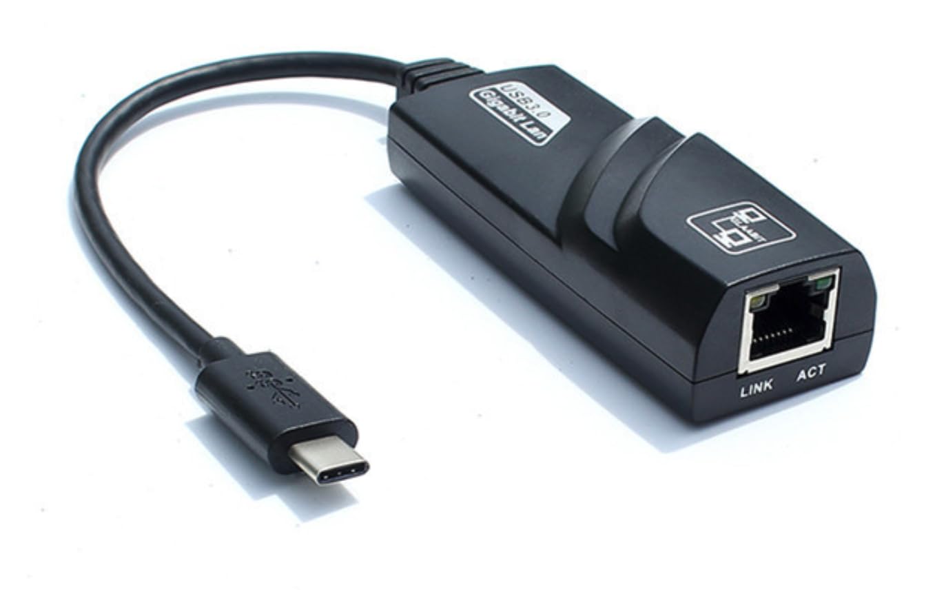 iCables USB C to Ethernet Adapter, RJ45 to USB C Thunderbolt 3/Type-C Gigabit Ethernet LAN Network Adapter, Compatible for MacBook Pro, MacBook Air, iPad Pro, Dell XPS, Surface and More