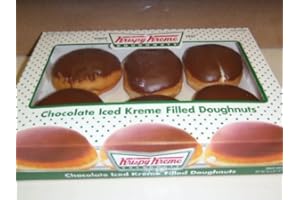 Krispy Kreme 6 Count Chocolate Iced Creme Filled Doughnuts Pack of 2 by Krispy Kreme