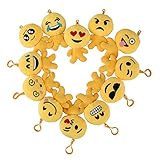 VenTing Emoji Plush Stuff Pillows , Emoticon Toys , Keychain Decorations , Kids Party Supplies Favors , 2.8