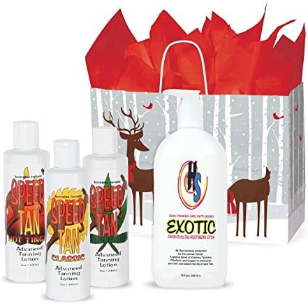 Speed Tan Exotic Tanners Christmas Gift Bag
