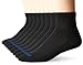 MediPeds Adult Quarter Socks With Non-Binding Top and Cushion, Multipairs, Black (8-pairs), Shoe Size: Men's 7-12; Women's 10-13