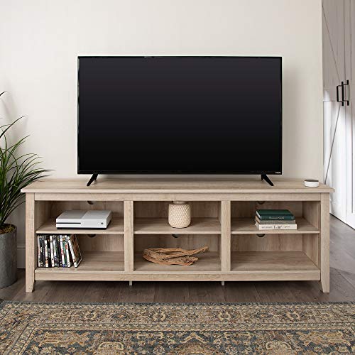 Home Accent Furnishings New 70 Inch Wide Television Stand in White Oak Finish - Image 3