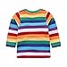 Motecity Motteecity Little Boys' T-Shirt Rainbow Striped Size 24M Style-2, 24 Months