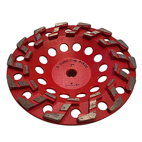 7" Diamond Grind Wheel 14 S Seg Concrete & Coating 5/8"-11 Threaded