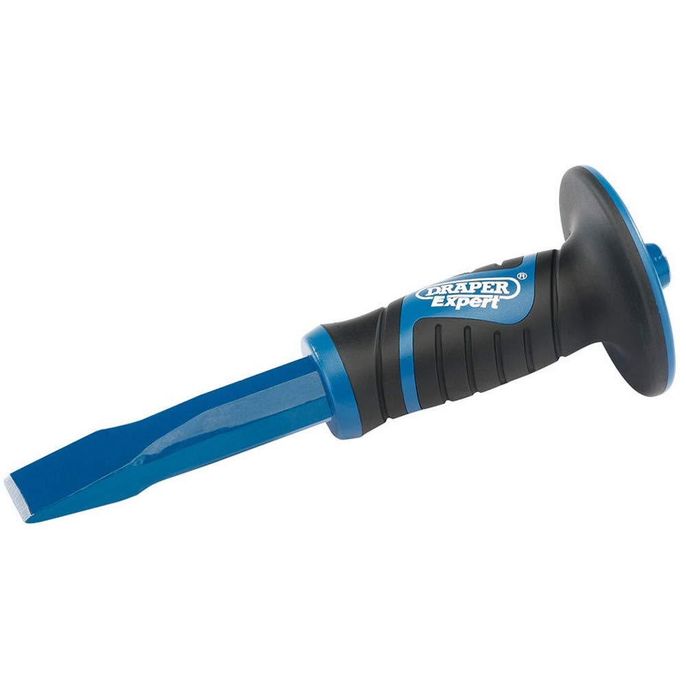 Draper 51024 Expert Hex Shank Cold Chisel with Soft Grip Hand Guard, 25mm x 300mm