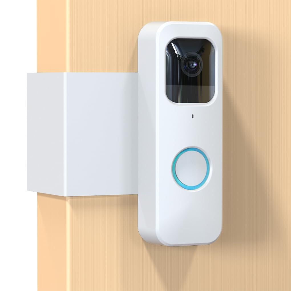 Photo 1 of ***DOORBELL MOUNT ONLY ...DOORBELL NOT INCLUDED***

Blink Doorbell Mount, Anti-Theft Blink Video Doorbell Door Mount Bracket No Drilling, Not Block Doorbell Motion Sensor, Easy to Install, Fit for Blink Doorbell Camera (White)