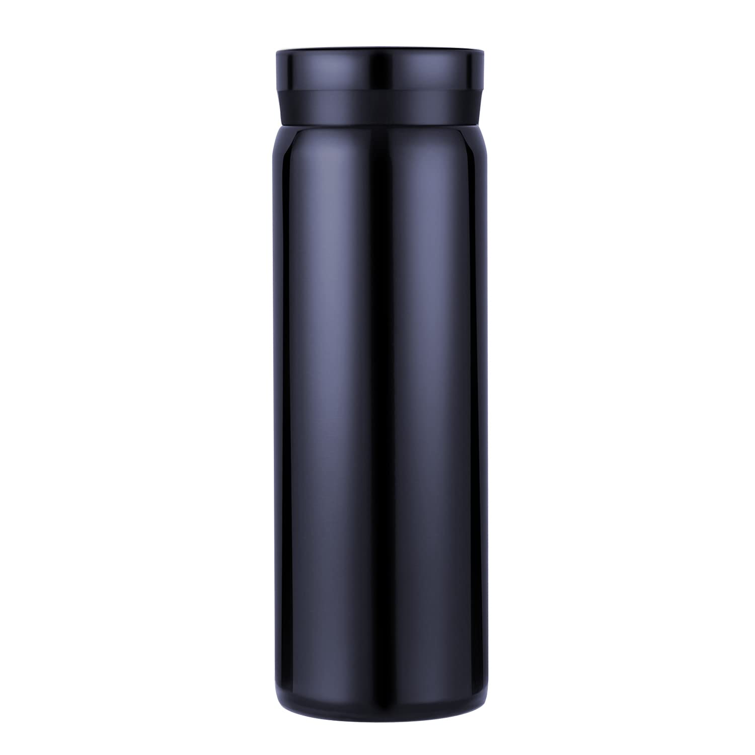Small Flask, Cute Water Bottle, Vacuum Insulated Flask for Hot & Cold Drink, Keep 12H Hot & 6H Cold (Blue, 280ml)