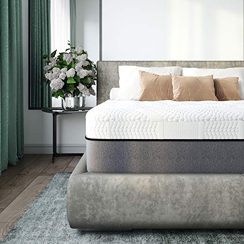 Classic Brands Cool Gel Quilted Memory Foam 14-Inch Mattress , King, White