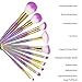 12PCS Makeup Brush Set, 10PCS Professional Mermaid Makeup Brushes + 1PCS Brush Egg + 1PCS Silicone Sponge for Foundation Eye Shadow Eyebrow Eyeliner Blush Powder or Creams