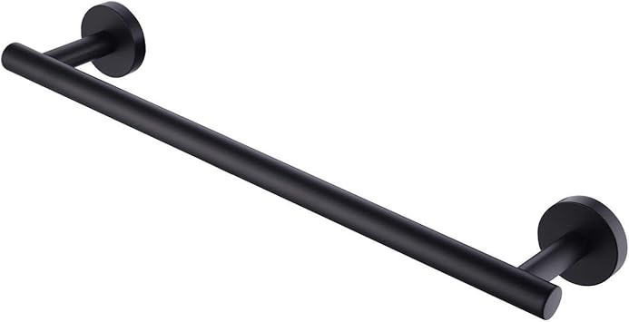 KES 16 Inches Matte Black Towel Bar for 