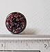 Summerfield Collection Stainless Steel Matte Faux Druzy Stone Stud Earrings 12mm (Maroon)