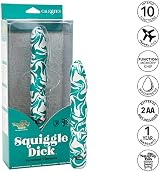 CalExotics Naughty Bits Squiggle Dick Personal Vibrator Body Safe Corkscrew view 3