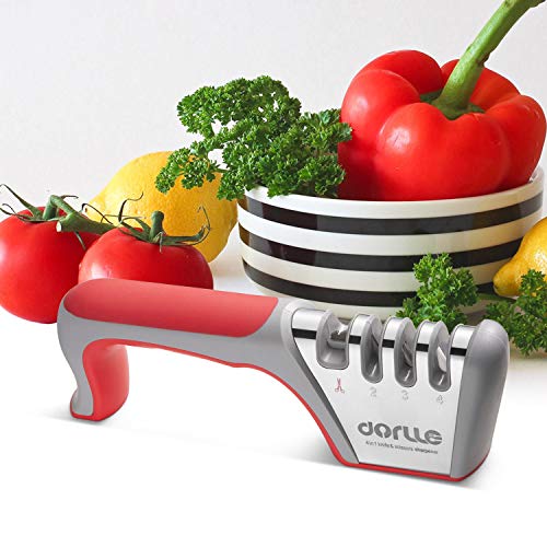 Dorlle Messerschärfer Profi,Messerschaerfer Messerschleifer 4 - Stufen Aktualisierte Version Scherenschärfer Für Scher… – Bild 8