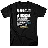 Star Trek Classic Intro Black Regular Fit T-Shirt