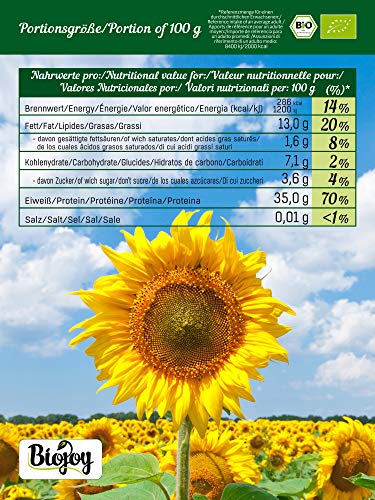 Biojoy BIO-Zonnebloemmeel - gedeeltelijk ontolied, glutenvrij en koolhydraatarm (1 kg) - Afbeelding 6