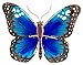The Paragon Garden Decor - Butterfly Patio Wall Decoration, Metal and Glass Sculpture, Indoor or Outdoor Wall Art