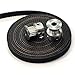 Reprap 3D Printer Set of 2 X GT2 16 Teeth Pulley and 2 Meter Belt (Prusa i3, Kossel, Rostock, TAZ etc)