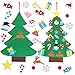 Garma DIY Felt Christmas Tree Set with 41 Ornaments, Christmas Felt Craft Kits Xmas Wall Hanging Decorations for Kids Toddler Gifts Party Supplies
