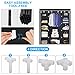 Herron Clothes Closet Portable Storage Organizer Wardrobe Closet with Nonwoven Fabric - Quick and Easy to Assemblely - Extra Strong and Durable - Extra Space - Black- 59 inch