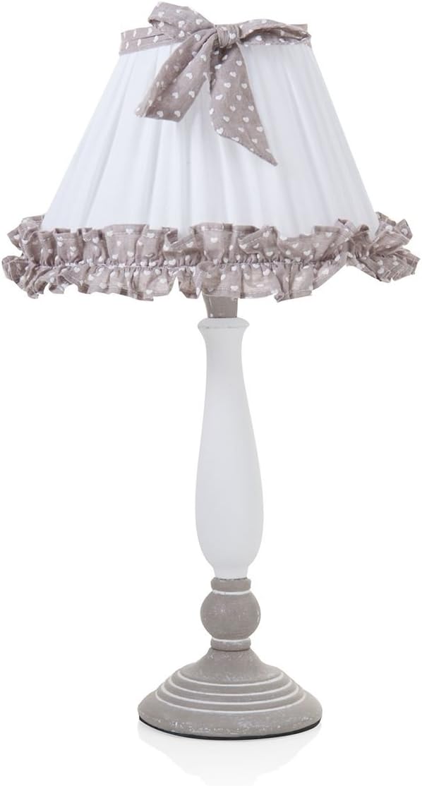 Big lamp Table with Two-Tone Base 25X25X49 cm