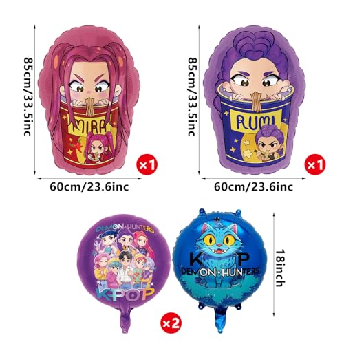 46 Pieces Hunte Birthday Decoration, Hunte Merch with Happy Birthday Banner, Letter Balloons and Cake Topper, Party Decoration Dem0 for Fans and Birthdays