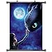 How To Train Your Dragon Cartoon Art Poster Home Decor Wall Scroll Poster Fabric Painting 23.6 X 35.4 Inch (60cm X 90 cm)