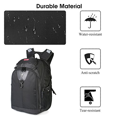 [Update Version] Victoriatourist V6020 Expandable Laptop Backpack with Ipad/surface Sleeve Fits Macbook Pro and 15.6" Laptops, Black - Thumbnail 4