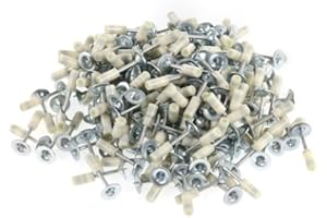 HFWHOK Manual Steel Nails Gun Tool with 110 Round Nails, Concrete Nail Gun Rivet Tool Portable Manual Silencing Wall Nail Gun for Cement Wall, Household, Metalworking (200 Round Nails)