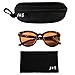 J+S Felis Vintage Cat Eyes Polarized 100%UV Sunglasses for Women - Large Fit