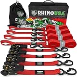 Rhino USA Ratchet Tie Down Straps (4PK) - 1,823lb