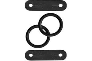 YNR PEACOCK SAFETY IRONS STIRRUPS RUBBER RINGS & LEATHER CLIPS TABS REPLACEMENT 1 PAIR