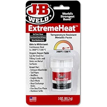 J-B Weld 37901 ExtremeHeat High Temperature Resistant Metallic Paste - 3 oz