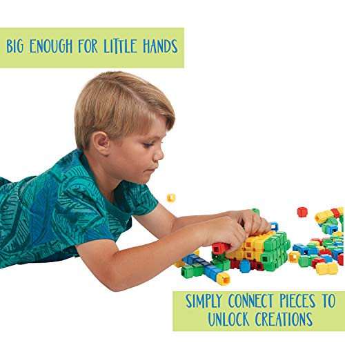 image for ECR4Kids Click-n-Create Cubes Math Manipulatives Building Kit, Educati