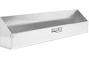 Extreme Max 5001.6194 Wall-Mount Aluminum Aerosol Storage Shelf for Enclosed Trailer Shop Garage Storage - 8-Can Capacity, Silver