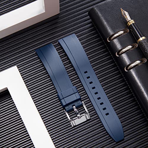 BINLUN Quick Release Silicone Watch Strap Rubber Watch Straps 18mm 19mm 20mm 21mm 22mm 24mm Sports Replacement Wristbands for Smartwatches for Men and Women with 11 Colours