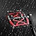 LX LERMX Bike Pedals, Universal Mountain Bicycle Pedals Platform Cycling Ultra Sealed Bearing Aluminum Alloy Flat Pedals 9/16