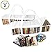 Evelots CD Storage Bag-Zippered-Clear-Handles-Hold 94 CD's Total-White Top-Set/2