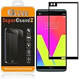 For LG V20 - SuperGuardZ [FULL COVER] Tempered Glass Screen Protector [Lifetime Replacement], 9H, 0.3mm, 2.5D Round Edge, Anti-Scratch, Anti-Bubble