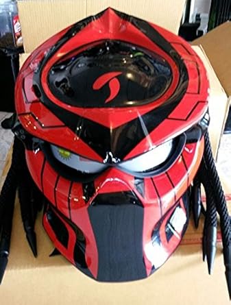 Custom Predator Motorcycle Dot Approved Helmet