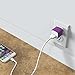 PowerJive USB AC Universal Travel Charger Adapter for iOS Devices, (2 Pack) - Purple