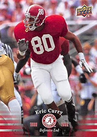 Eric Curry Football Card Alabama Crimson Tide 2012 Upper