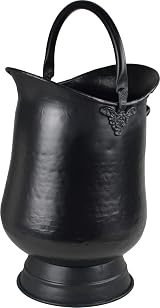 Sterling Ventures Elongated Tall Coal Scuttle Hod Bucket Antique Style Cast view 3