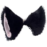 WeeH A Pair of Cartoon Animal Furry Ears Hair Clips Halloween Costume Headwear for Women Men at Birthday Party Anime Theme